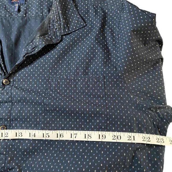 Good Man Brand Long Sleeve Button-Up Shirt in Navy Dot at Nordstrom, Size XXL - Picture 4 of 8